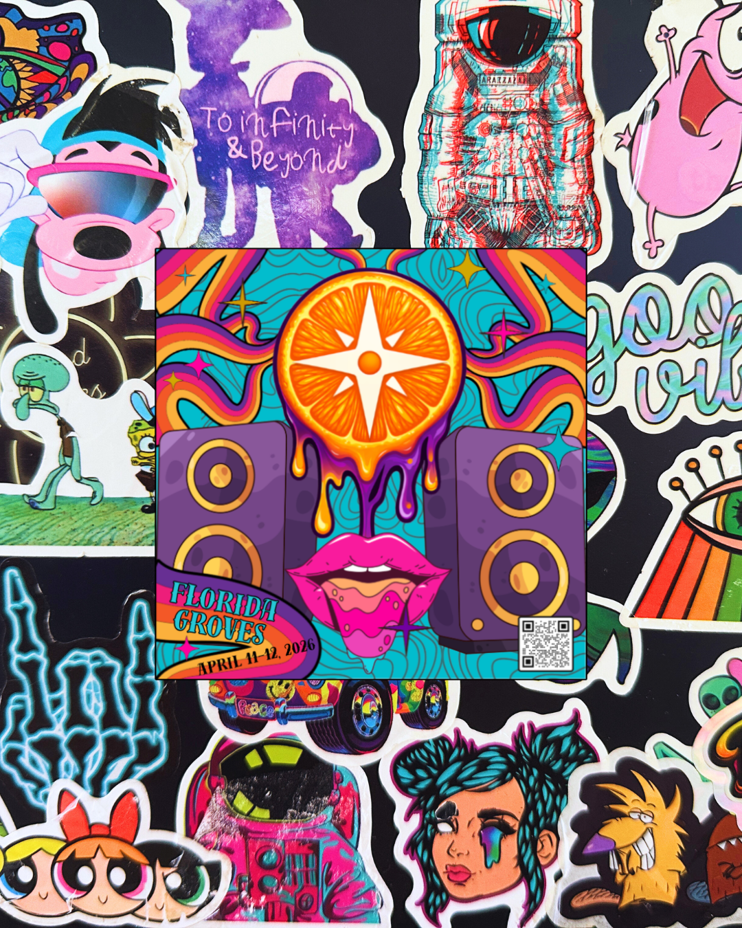 Florida Groves Artwork Sticker