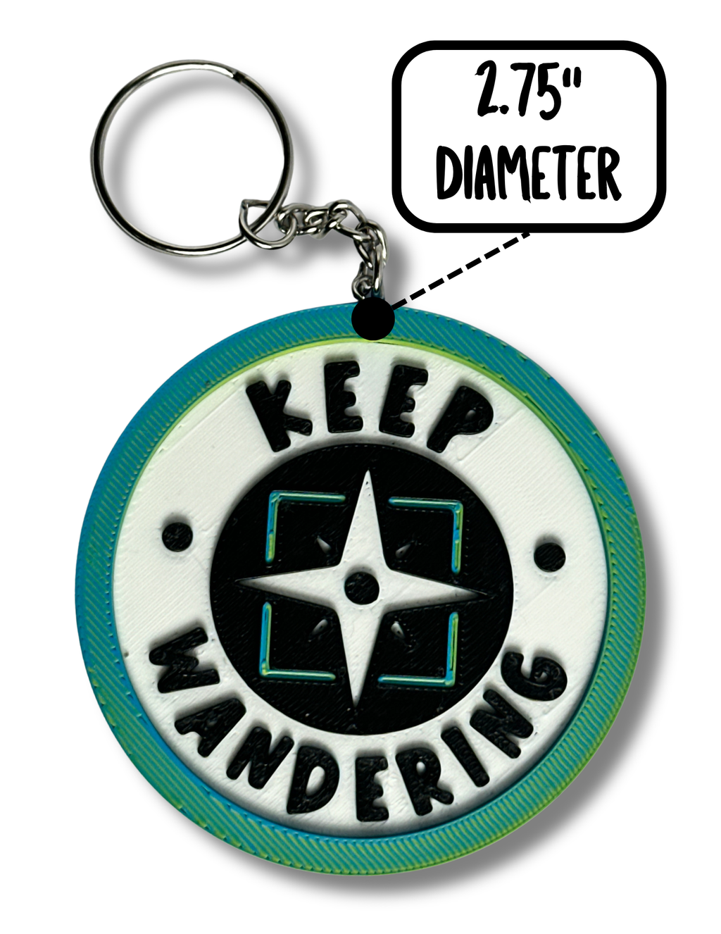Keep Wandering Keychain