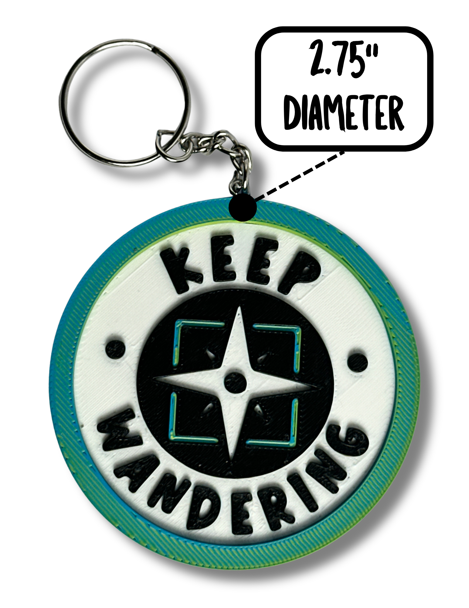 Keep Wandering Keychain