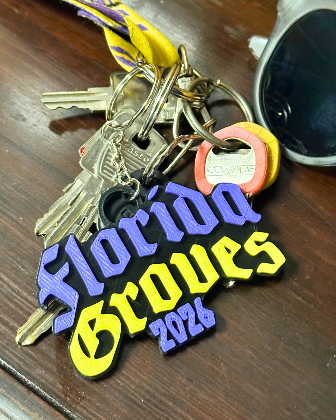 Florida Groves 2026 Trading Keychain