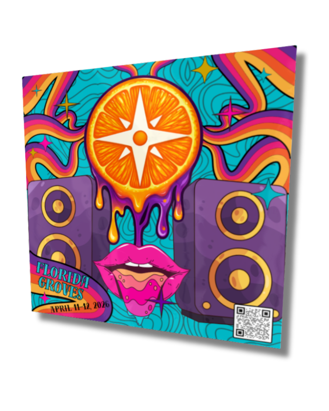 Florida Groves Artwork Sticker