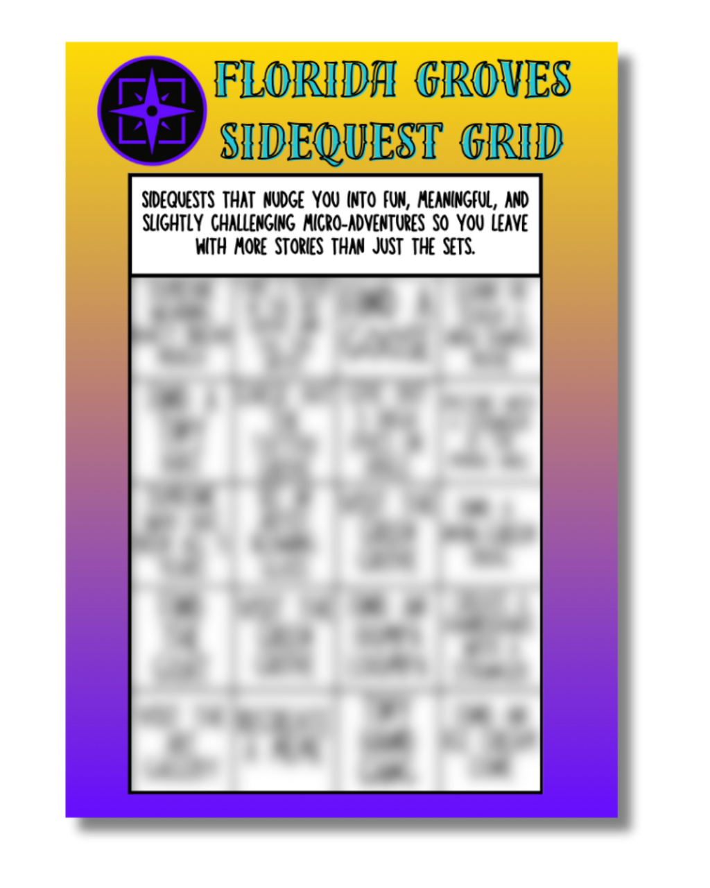 Florida Groves SideQuest Grid