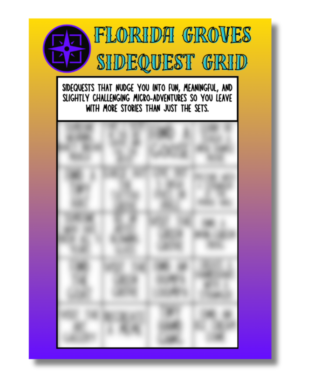 Florida Groves SideQuest Grid