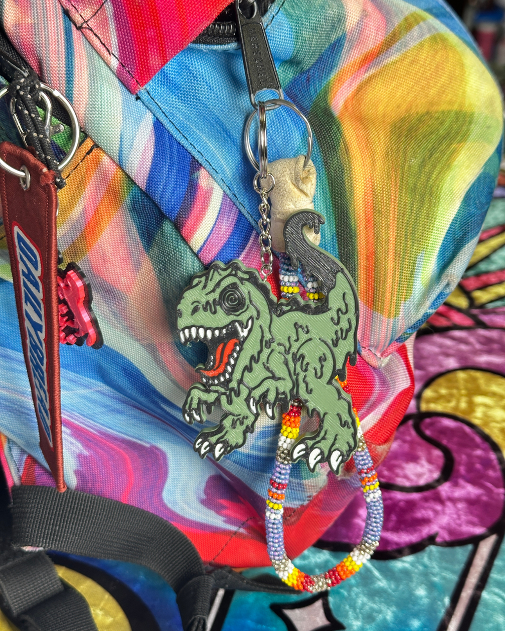 PREHISTORIC Dino Keychain Trinket