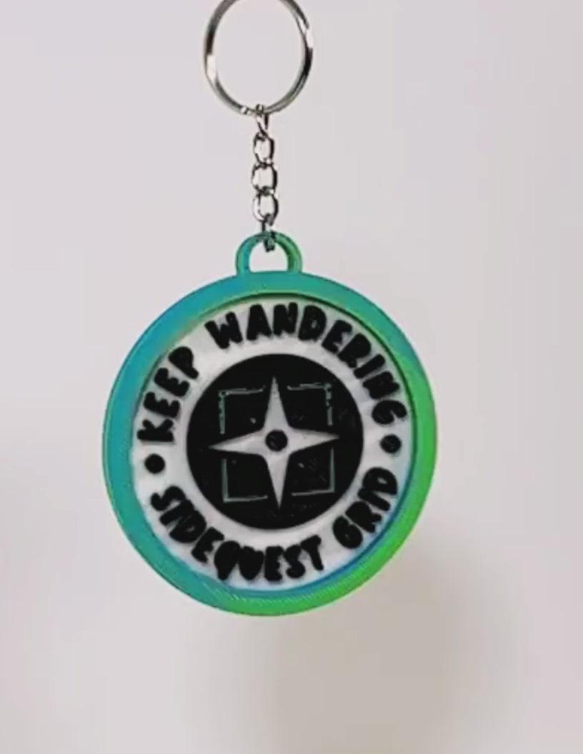 SideQuest Grid Keychain