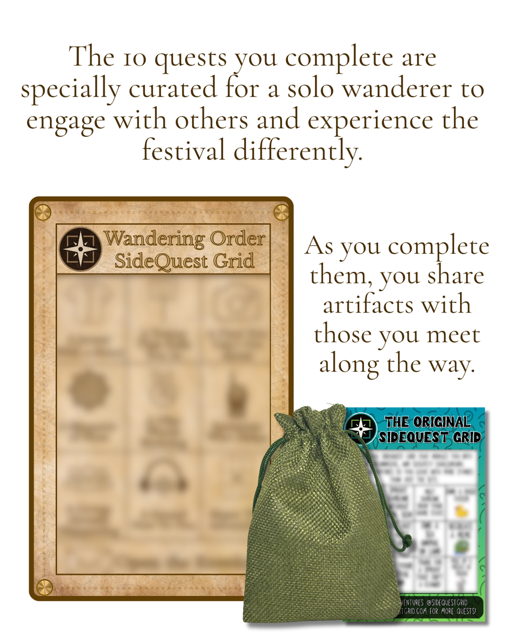 Solo Adventure Box- An Interactive Festival Experience Game | Meet People & Explore Any Music Event