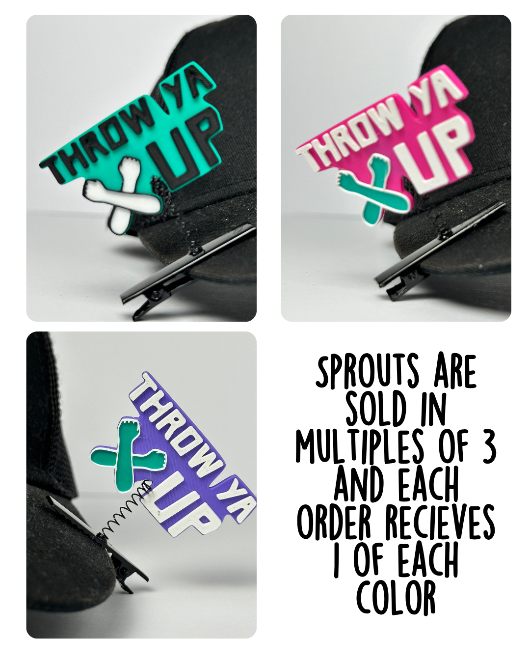 Throw Ya X Up Spring Sprouts (3-Pack)