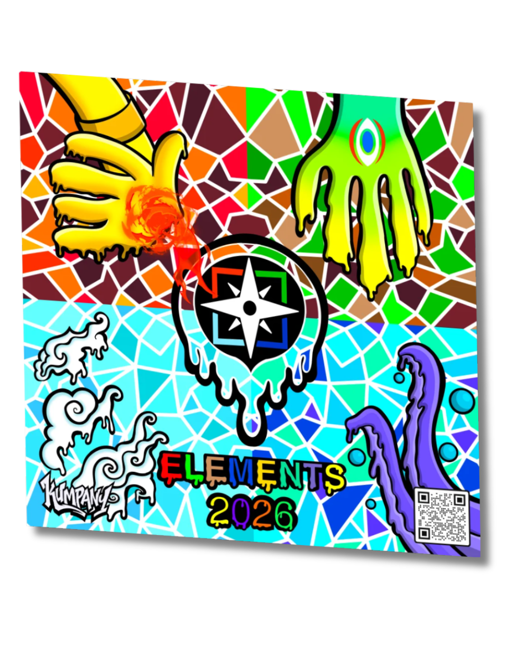 The Elements Inspired Artwork Sticker