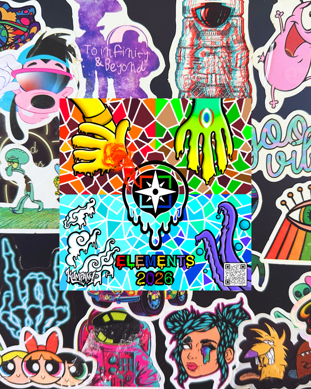 The Elements Inspired Artwork Sticker