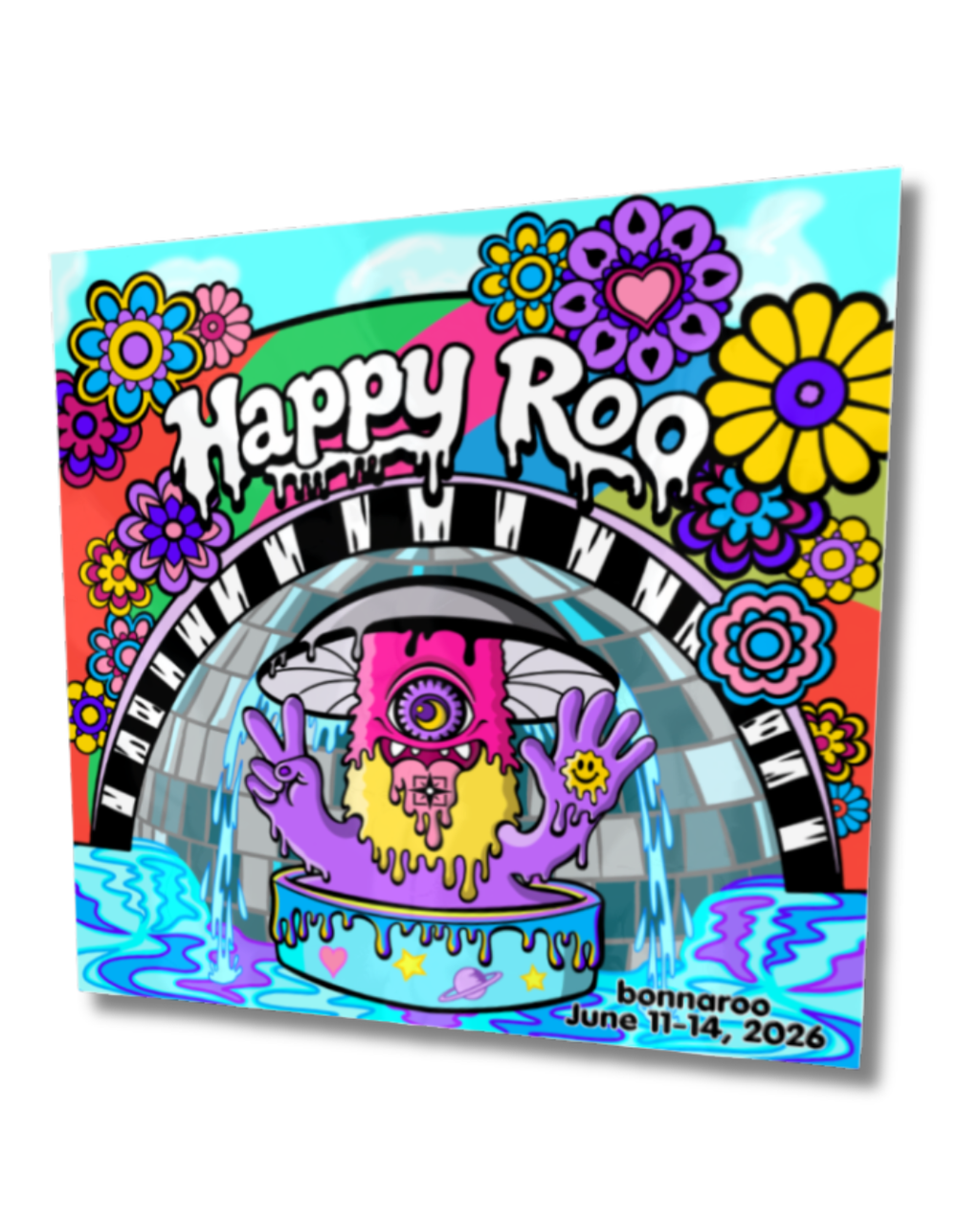 Happy Roo Artwork Sticker