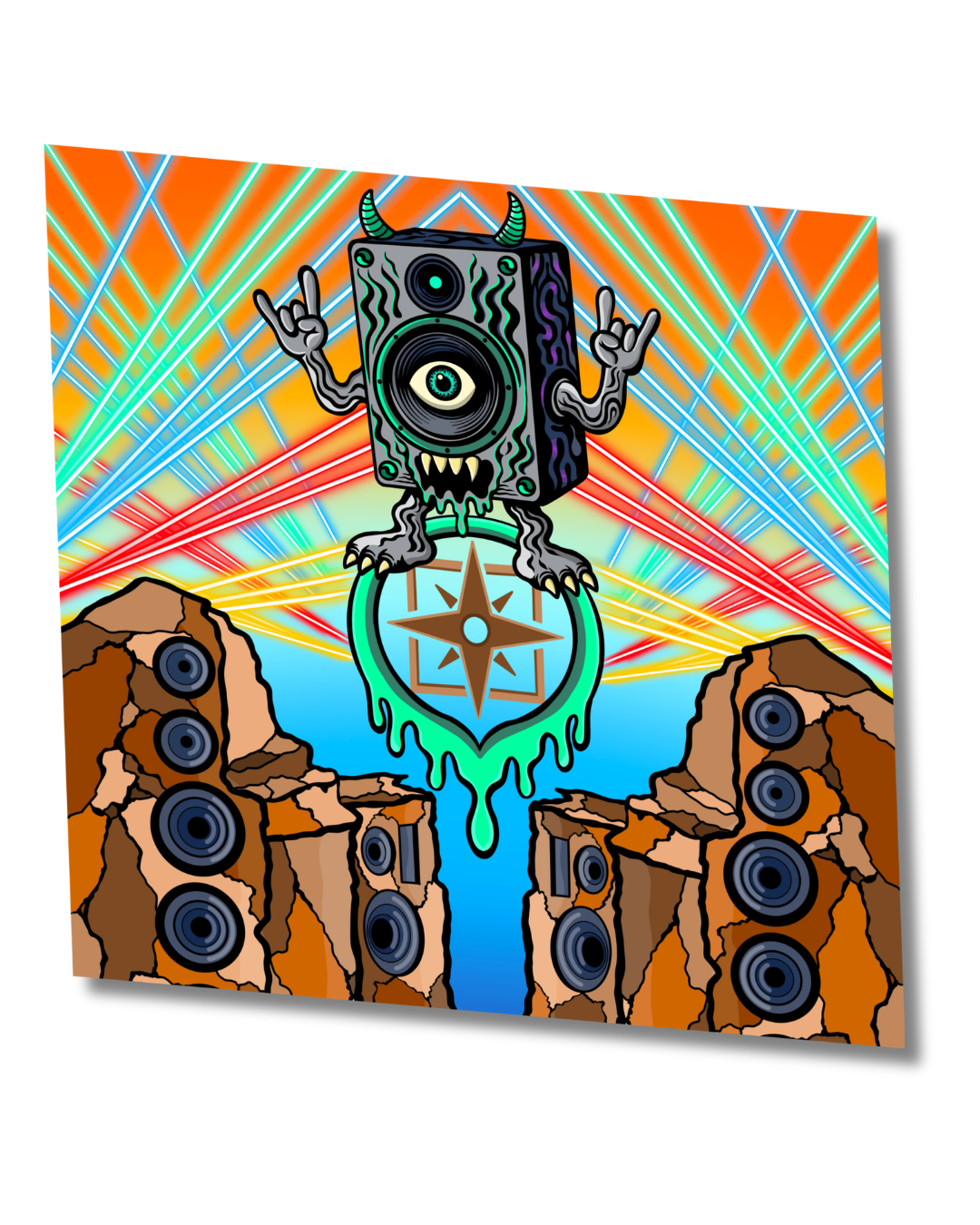The Bass Canyon Inspired Artwork Sticker