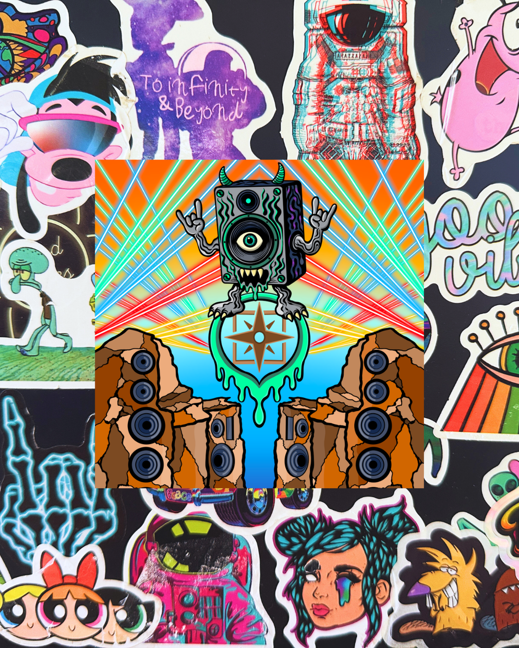 The Bass Canyon Inspired Artwork Sticker
