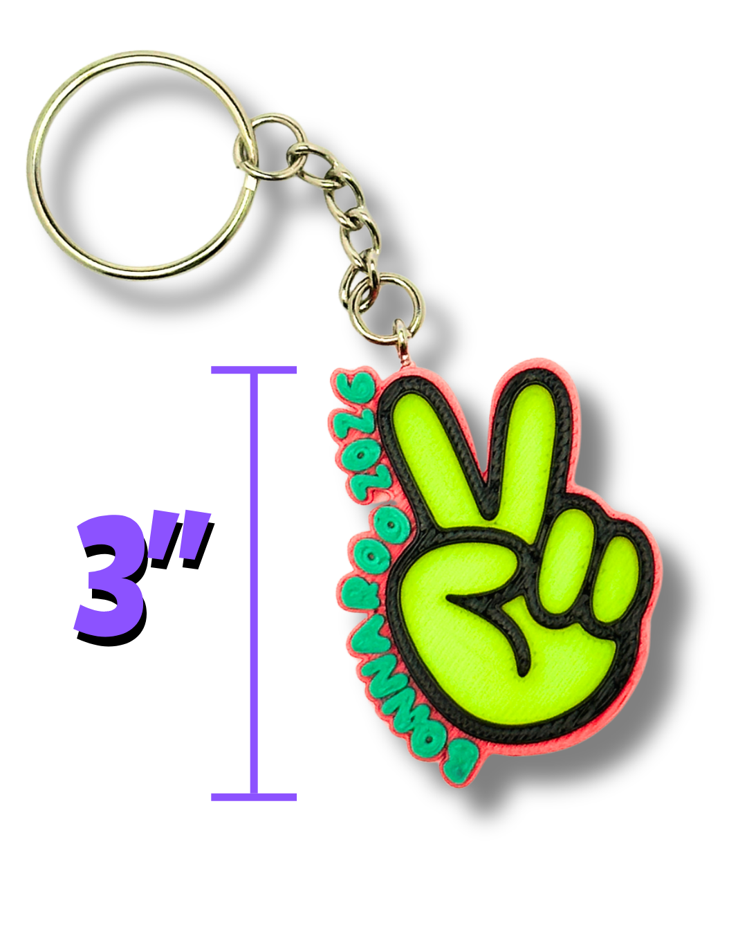 Roo 2026 Good Vibes Keychain